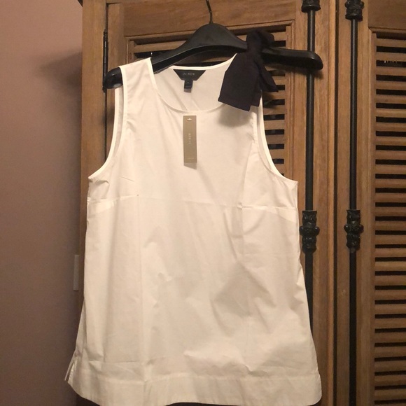 NWT Jcrew Sleeveless top with bow tie shoulder - Picture 6 of 8